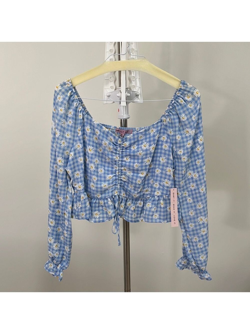Crafe Fame floral printed peplum top